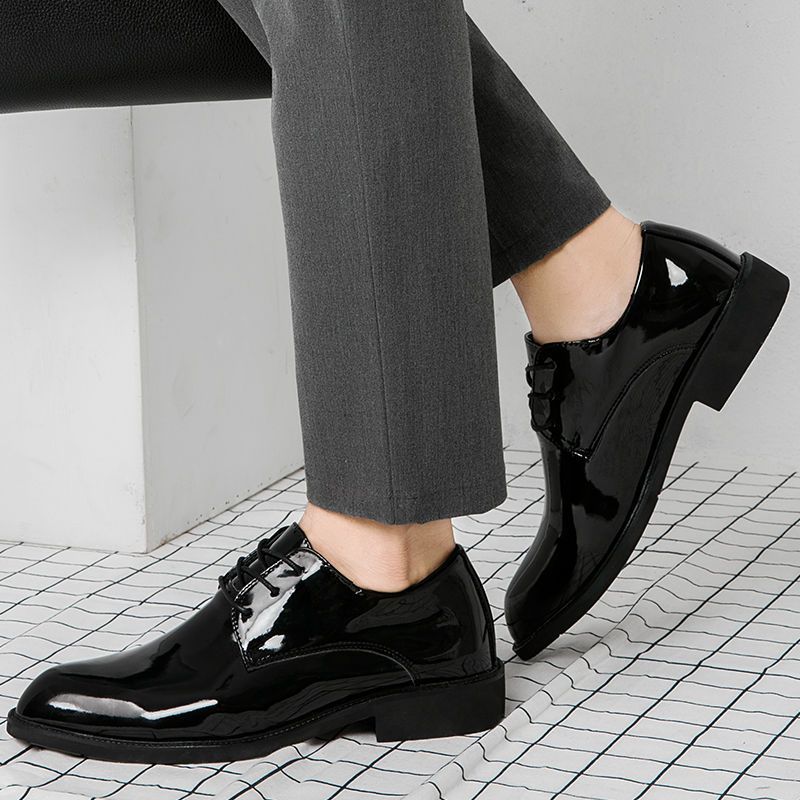 Young Men'S Grooming - Mens Invisible Elevator Leather Shoes Young