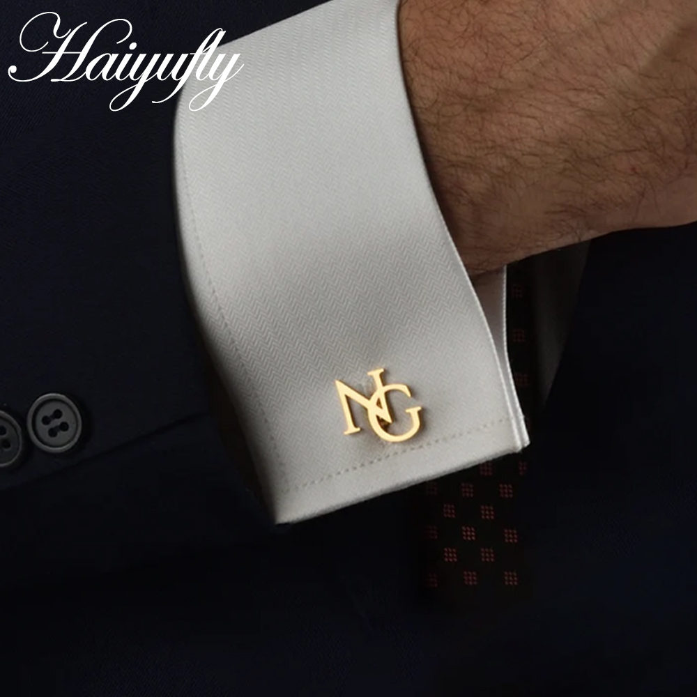 Men'S Grooming - Haiyufly Personalized Custom Name Cufflinks for