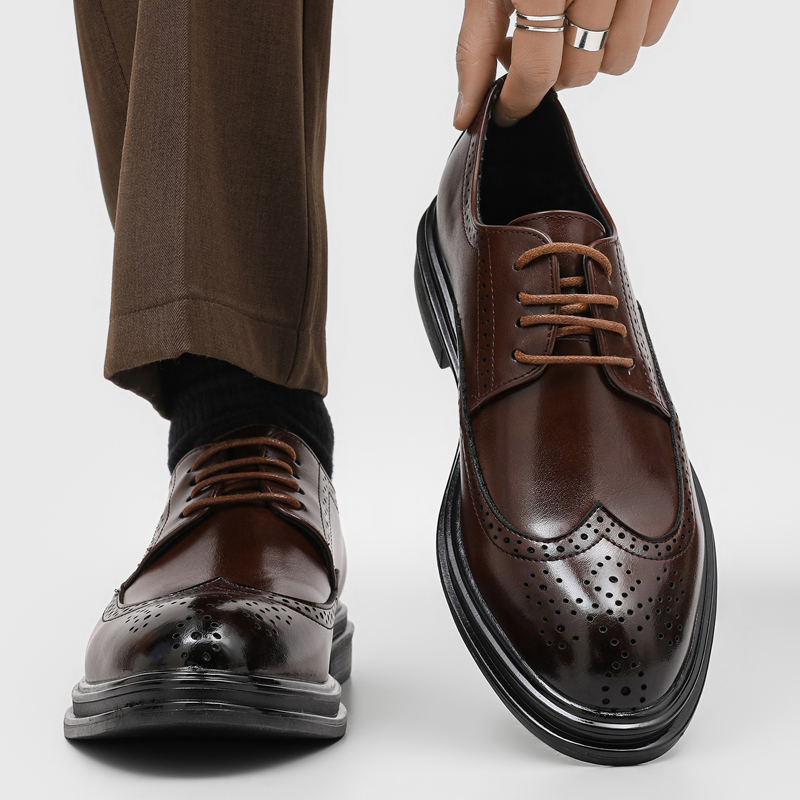 Young Men'S Grooming - Casual Leather Shoes for Men Wedding