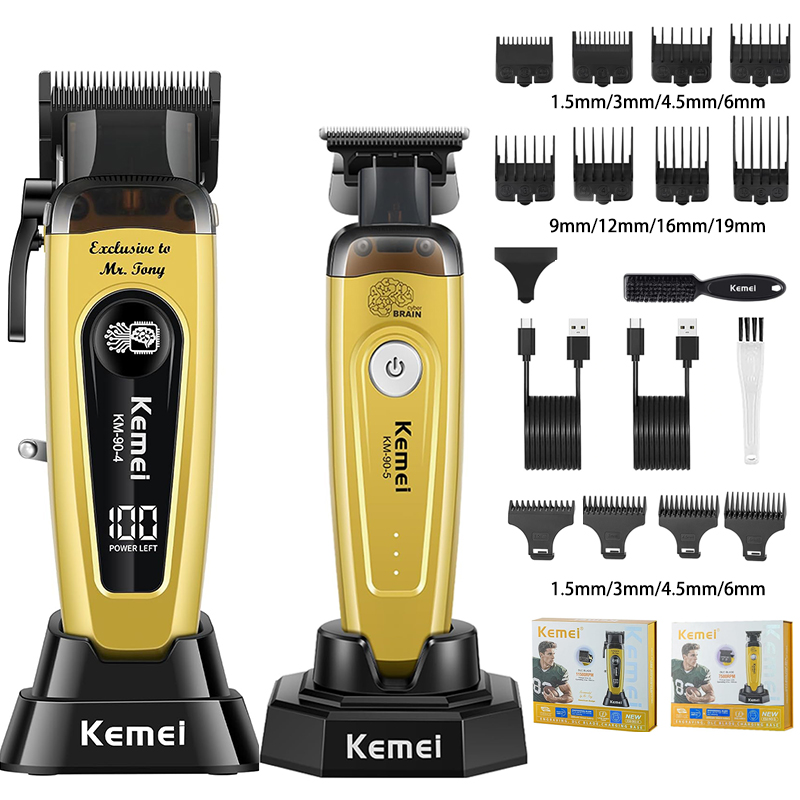 Beard Trimmer Cordless - KEMEI Men's Hair Trimmer, Cordless Professional