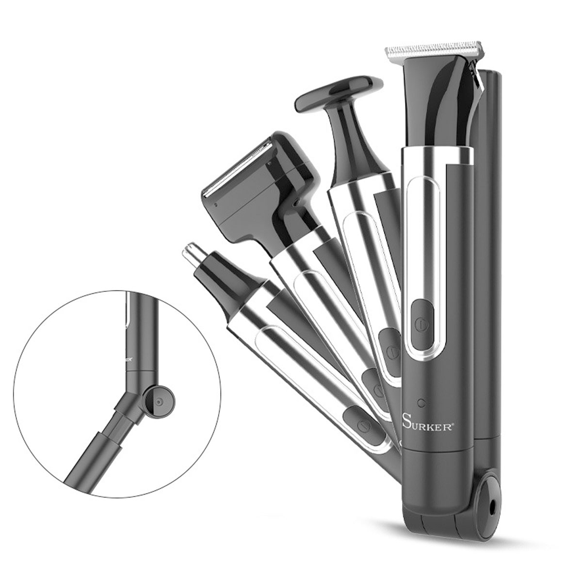 Men Grooming Full Body - Surker 4-in-1 Shaver for Men Grooming