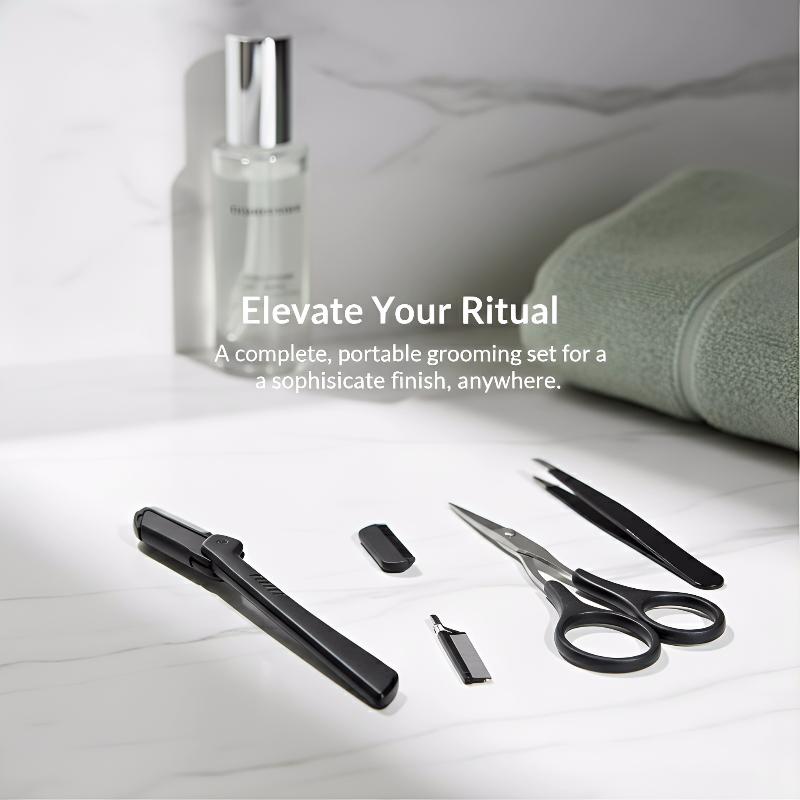Men'S Grooming Makeup - Stainless Steel Eyebrow Grooming Kit 3pcs
