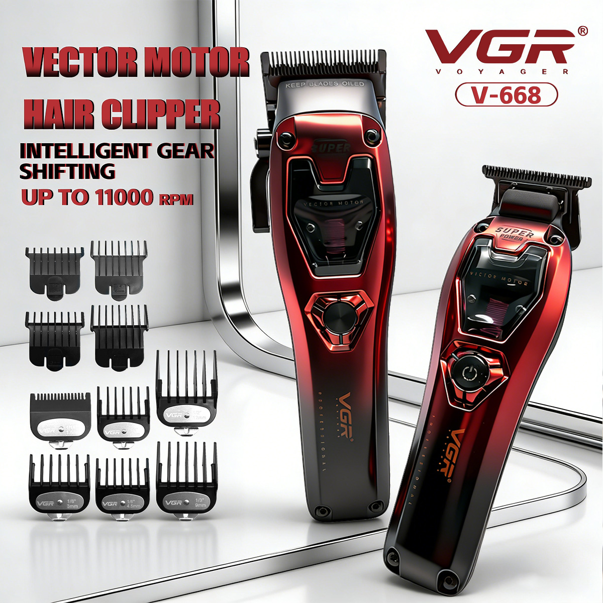 Beard Trimmer Cordless - VGR Hair Clippers Professional Hair Trimmer