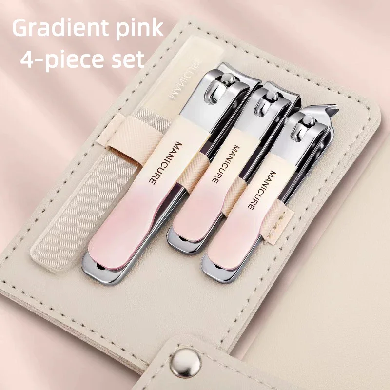 4 Pcs Steel Nail Clipper Manic - огляд і ціна Mens Grooming Travel Kit