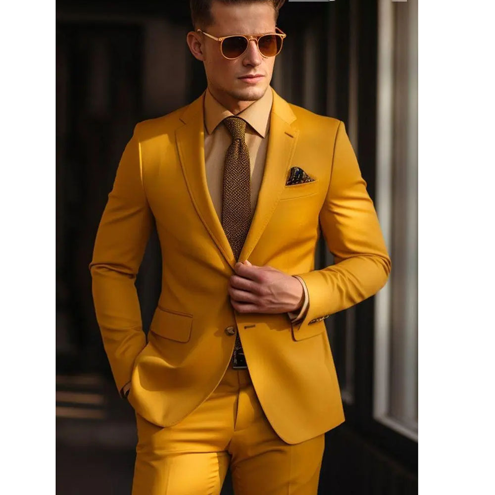 Men's Suit Set 2 Piece Stylish - огляд і ціна Men Grooming Outfit