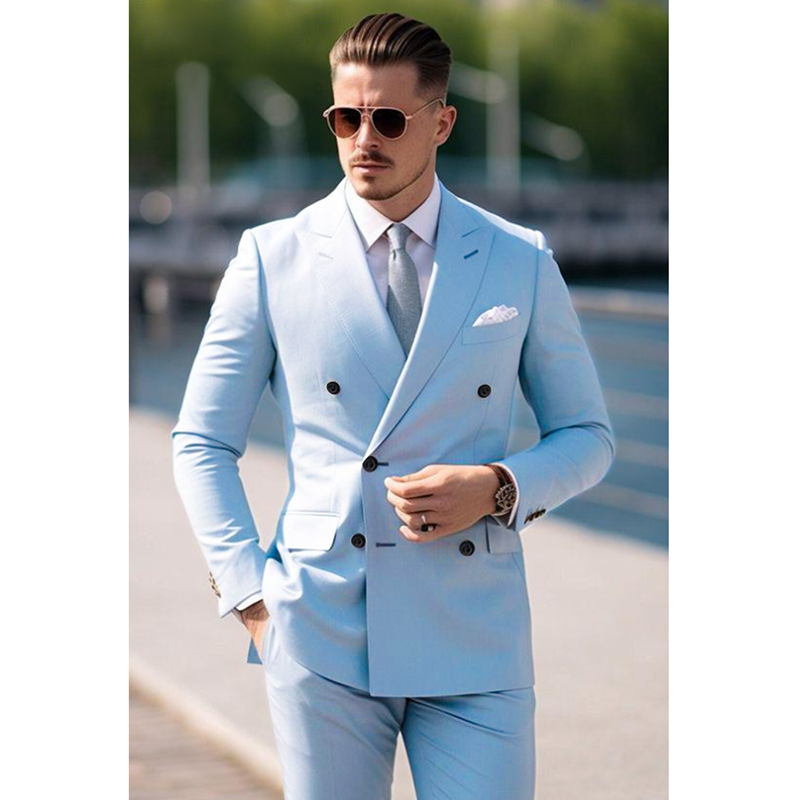 Men's Suit Set 2 Piece Stylish - огляд і ціна Men Grooming Outfit