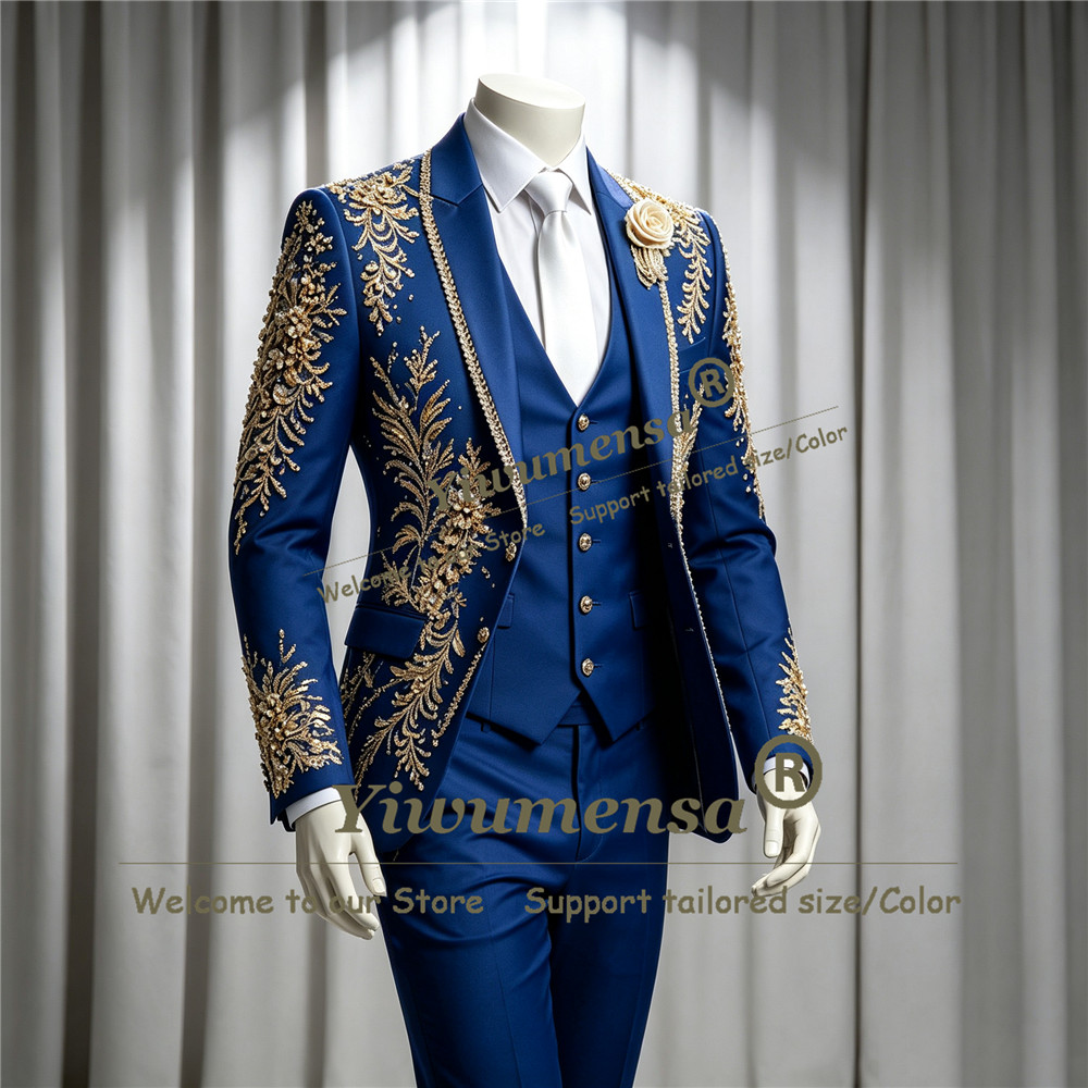 Luxury Crystals Beadwork Suit  - огляд і ціна Men Grooming Outfit