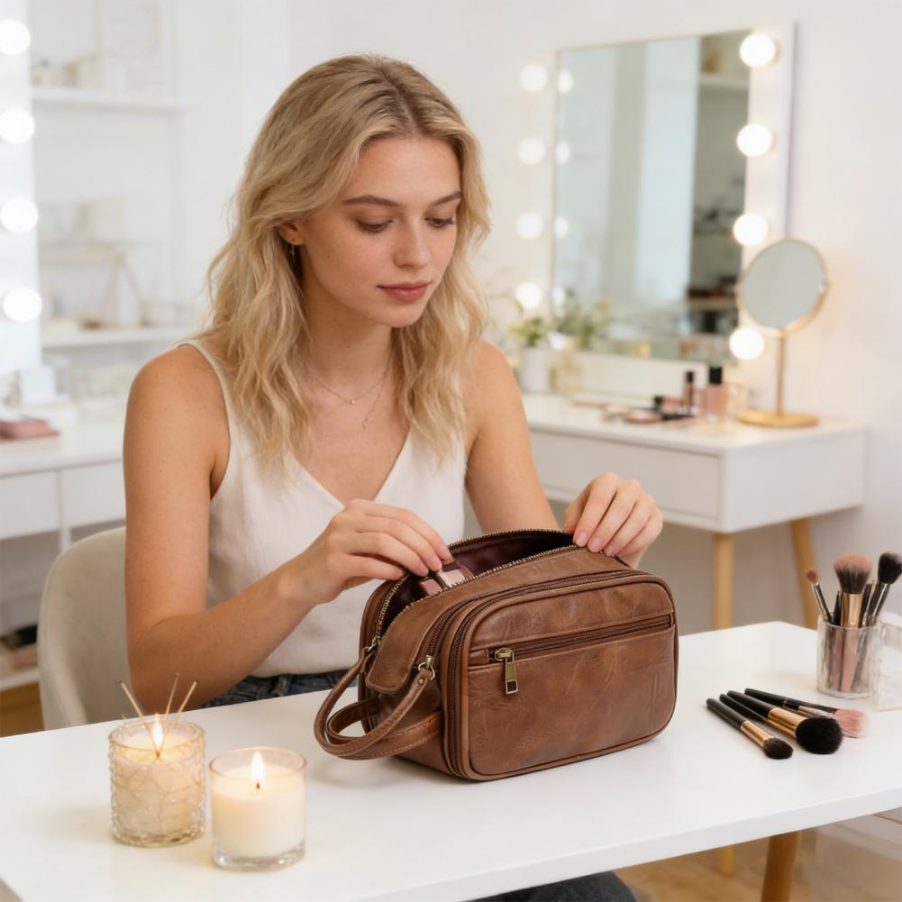 Travel Makeup Bag Faux Leather - огляд і ціна Men'S Grooming Makeup