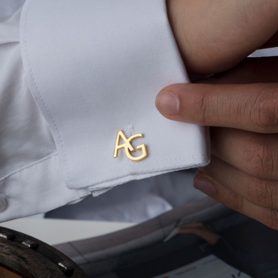 Custom Name Cufflinks for Men  - огляд і ціна Men Grooming Outfit
