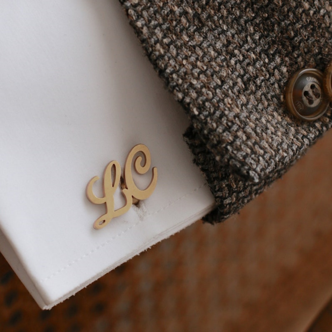 Custom Name Cufflinks for Men  - огляд і ціна Men Grooming Outfit