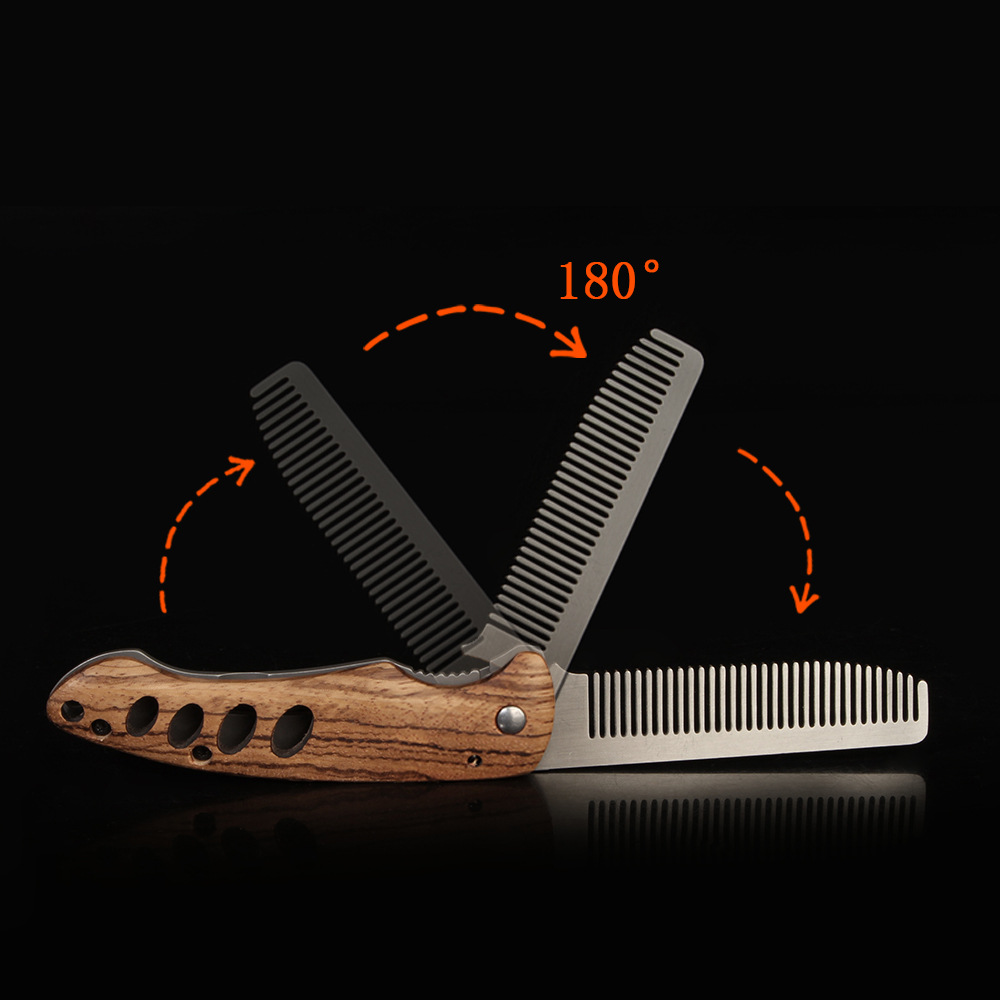 Solid Wood & Metal Folding Bea - огляд і ціна Mens Grooming Travel Kit
