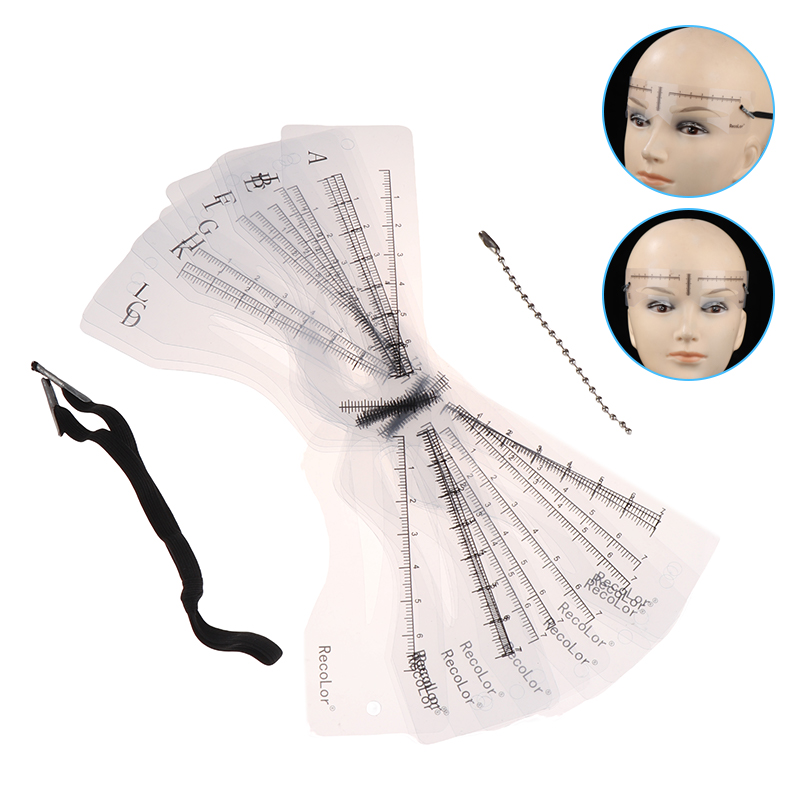 12Pcs Eyebrow Stencil Set Reus - огляд і ціна Men'S Grooming Makeup