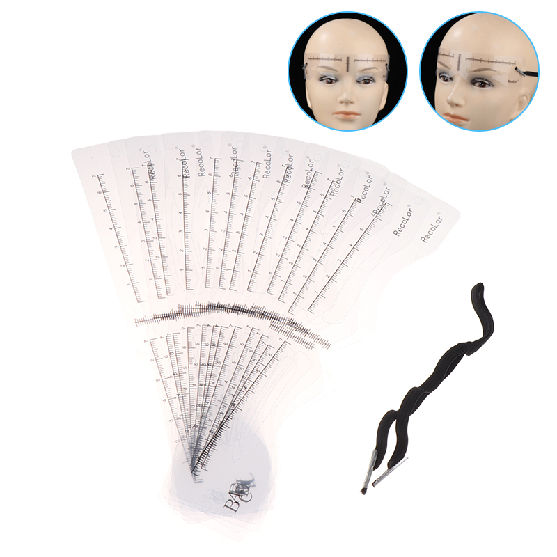 12Pcs Eyebrow Stencil Set Reus - огляд і ціна Men'S Grooming Makeup