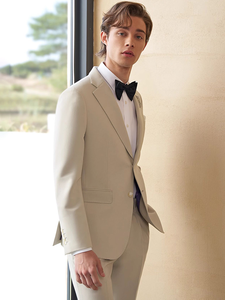 Mens Suits Set Luxury Beige Kh - огляд і ціна Young Men'S Grooming