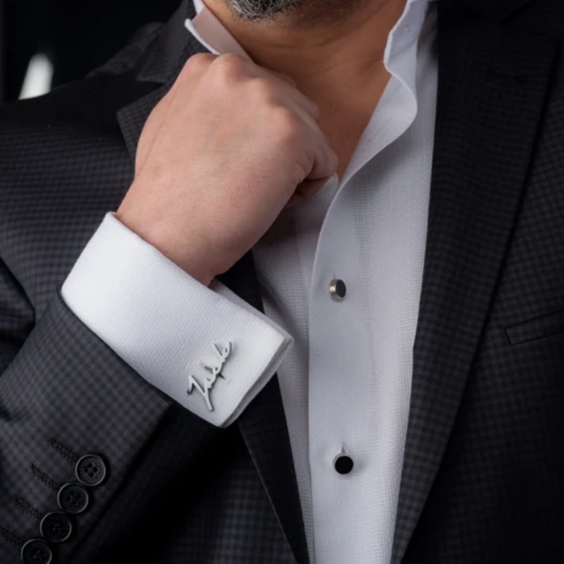 Custom Name Cufflinks 18K Gold - огляд і ціна Men'S Grooming
