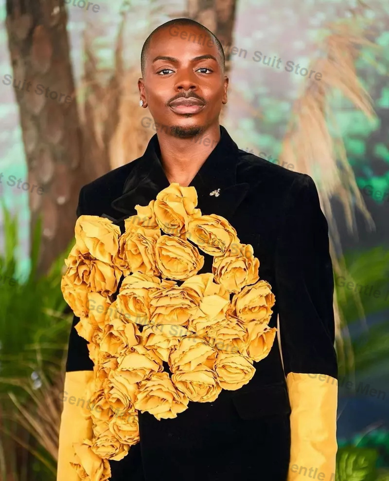 Yellow Black Men Suits Set 2 P - огляд і ціна Men'S Grooming