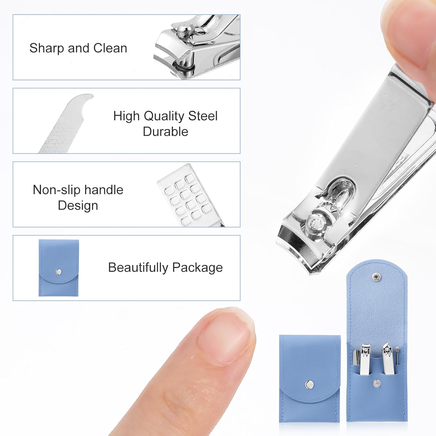 4 Pieces Nail Clipper Set, Sta - огляд і ціна Men'S Grooming Fingernails
