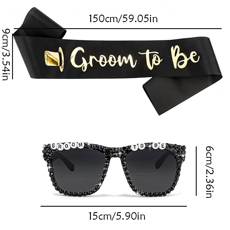 Groom To Be Black Satin Sash R - огляд і ціна Men Grooming Outfit
